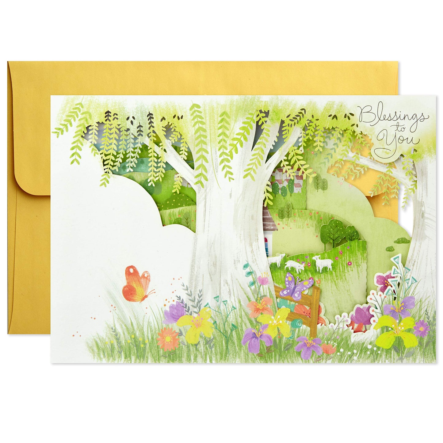 Hallmark Paper Wonder Displayable Pop Up Easter Card (Blessings to You Church)