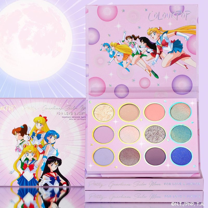 ColourPop For Love & Justice Eyeshadow Palette - Celestial Makeup with Duo-Chrome, Metallic & Matte Finishes | 0.5 oz
