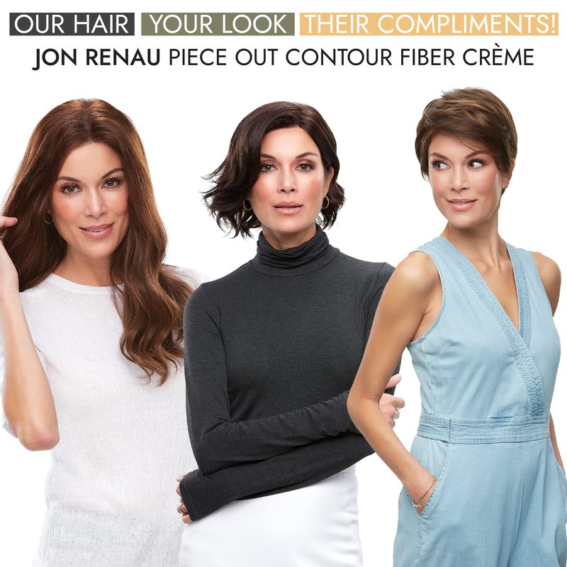 Jon Renau Piece Out Contour Fiber Crème – Wig Styling Cream for Synthetic, Heat-Friendly & Human Hair, 2 Ounces