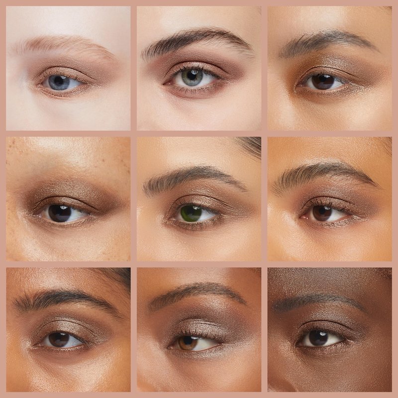 Palladio Waterproof Eyeshadow Stick with Blending Sponge, Long Lasting & Effortless Application, Smudge Free & Crease Proof Formula, Matte & Shimmer Shades, Buildable Eye Shadow (Matte Rose)