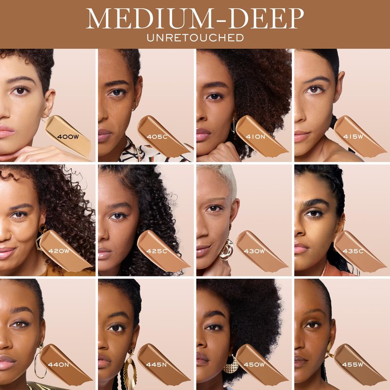 Lancôme Teint Idole Ultra Wear Natural Matte Foundation- Longwear, Medium-Full Coverage, Natural Finish, Waterproof & Hydrating - 420W (Medium-Deep Skin with Warm/Golden Undertones), 1 Fl Oz