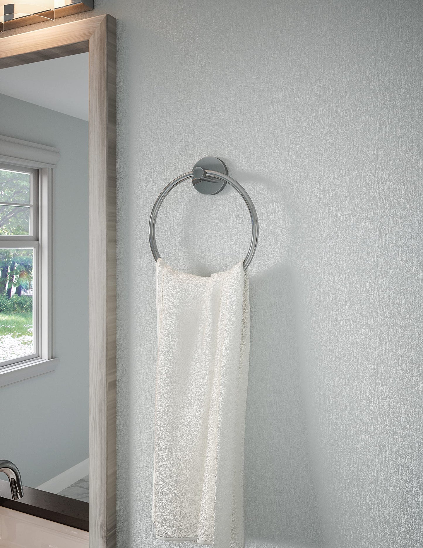 Design House Park 558304 Graz Towel Ring, Polished Chrome