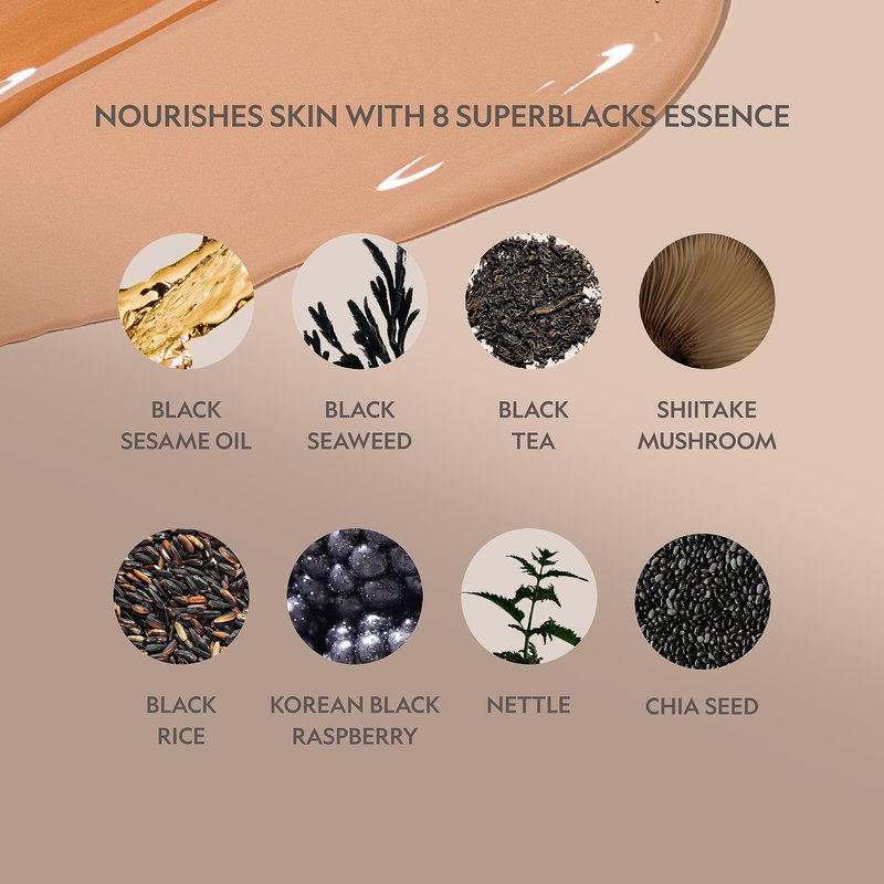 YENSA Super Serum Silk Foundation - Hydrating, Full Coverage Foundation with Vitamin C & Bakuchiol Oil - Blurs Imperfections & Evens Skin Tone - Korean Skin Care Makeup - Tan 1 (1 oz)