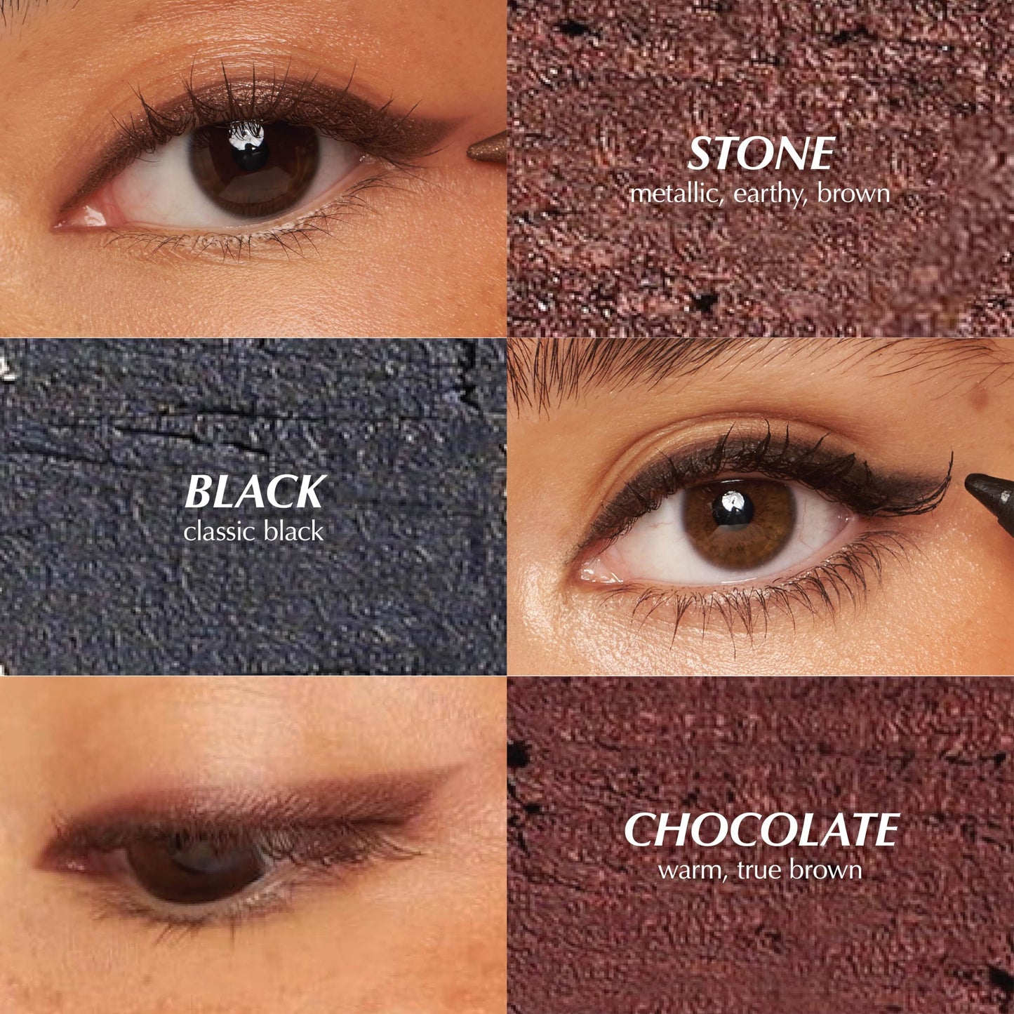 PERSONA 24HR Black Waterproof Eyeliner Pencil | Creamy, Smudgeable Pencil for Lash Line & Waterline | All-Day to All-Night Wear | Vegan, Cruelty-Free, Paraben-Free | Made in USA