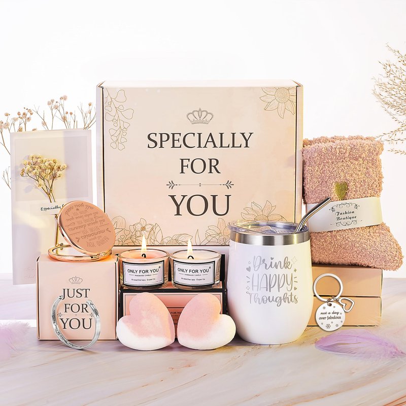 Jimi&Jimu Birthday Gifts for Women – Luxurious Gift Basket Self Care Gifts for Women – Premium SPA Gifts for Women for Sister, Best Friend, Birthday Gifts for Mom, Thank You Gifts