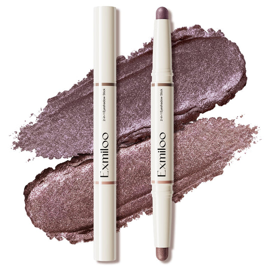 exmiloo Cream Eyeshadow Stick, Mauve Taupe Shimmer Duo
