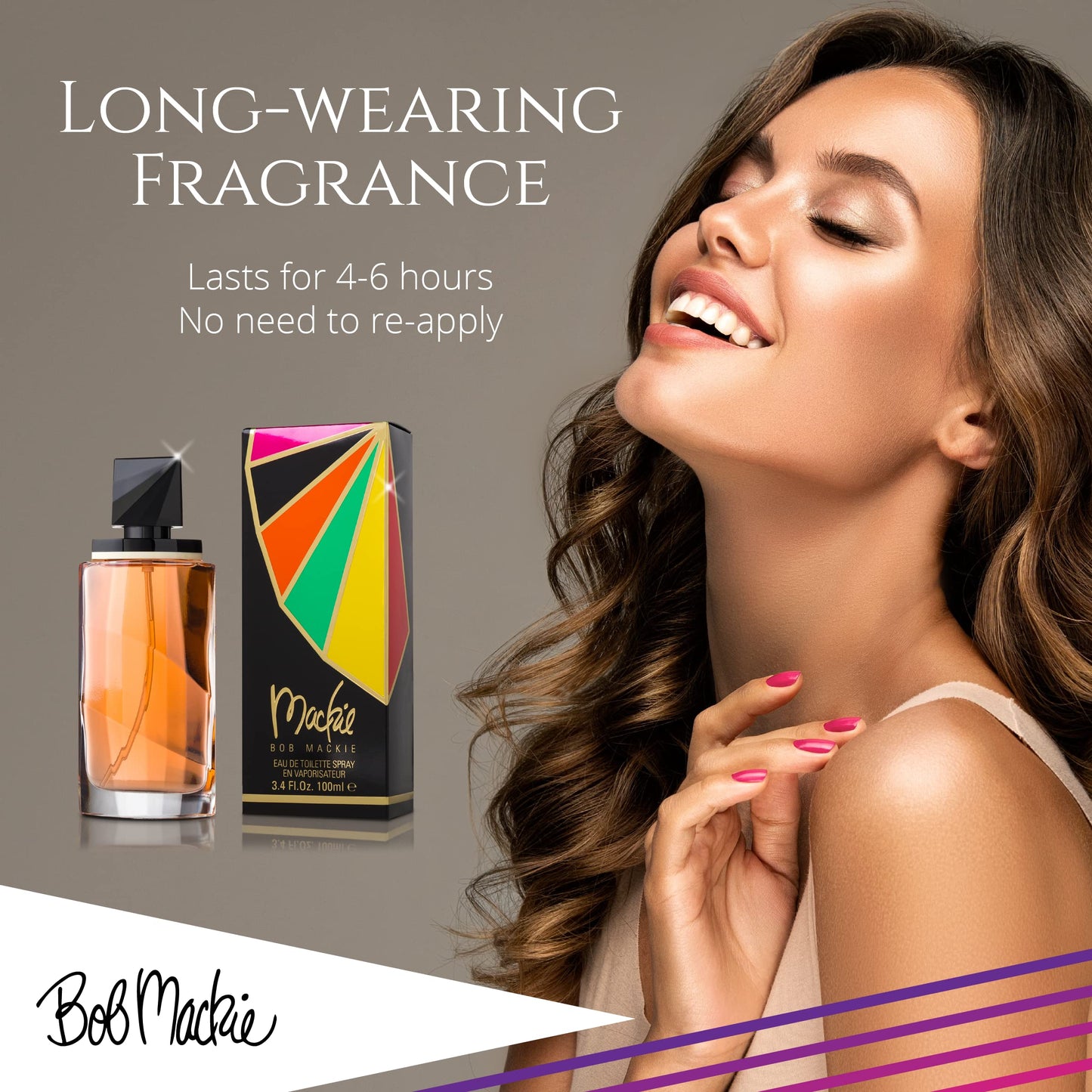 Bob Mackie, Designer Feminine Fragrance, Eau de Toilette Spray 3.4 oz