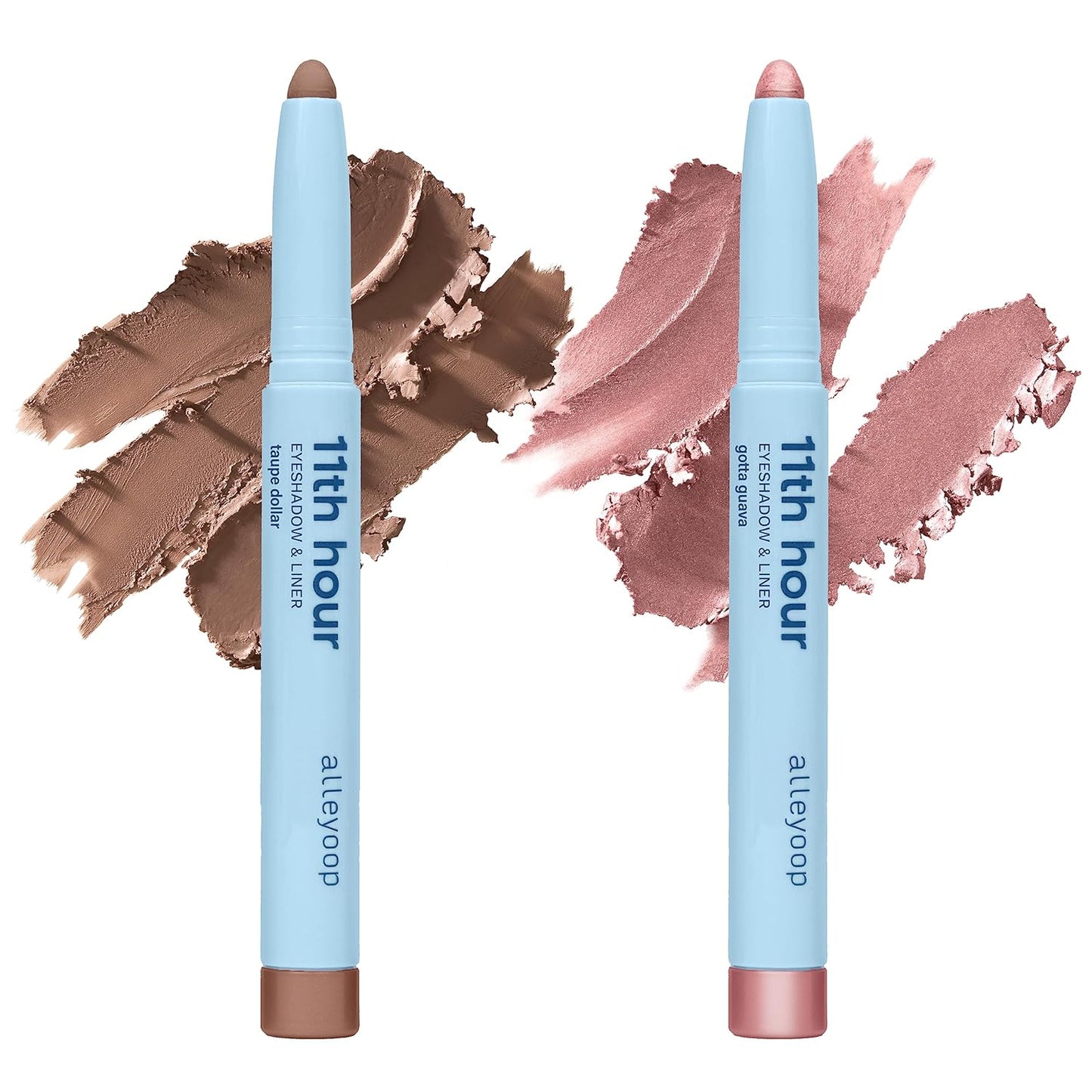 11th Hour Cream Eyeshadow Sticks Bundle - Waterproof, Smudge-Proof Matte Taupe & Shimmer Gotta Guava | Long-Lasting Color