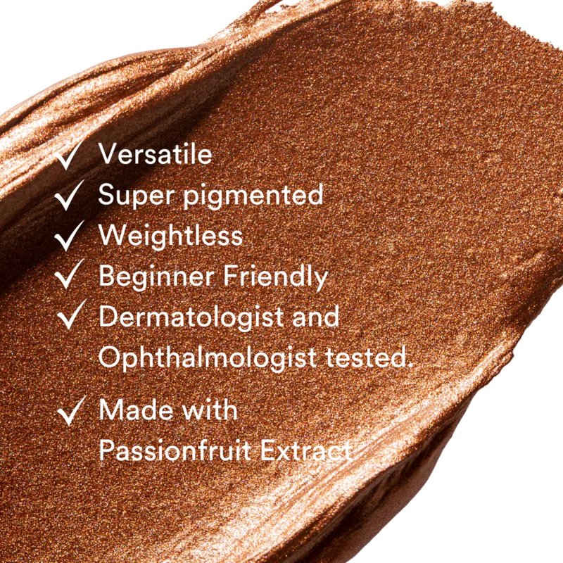 GEN SEE Mixed Media Metallic Liquid Eyeshadow, Bronze Age – High Shine Molten Metal Eye Color, Featherlight Full Coverage Shimmer, Multi-Use Highlight Makeup, Vegan Cruelty-Free, Made in Italy