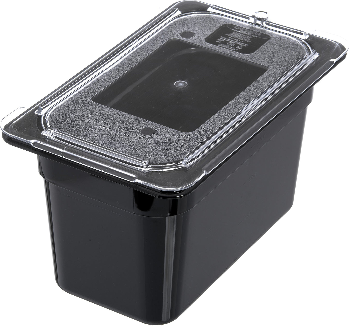 Carlisle FoodService Products 3068203 StorPlus Fourth Size Food Pan, Polycarbonate, 6" Deep, Black