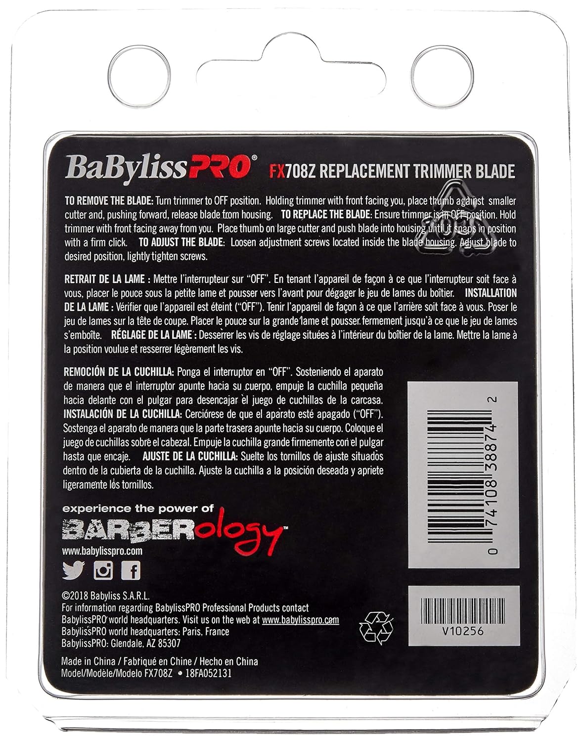 BaBylissPRO Replacement T-Blade - Stainless Steel for FX788RG & FX788S