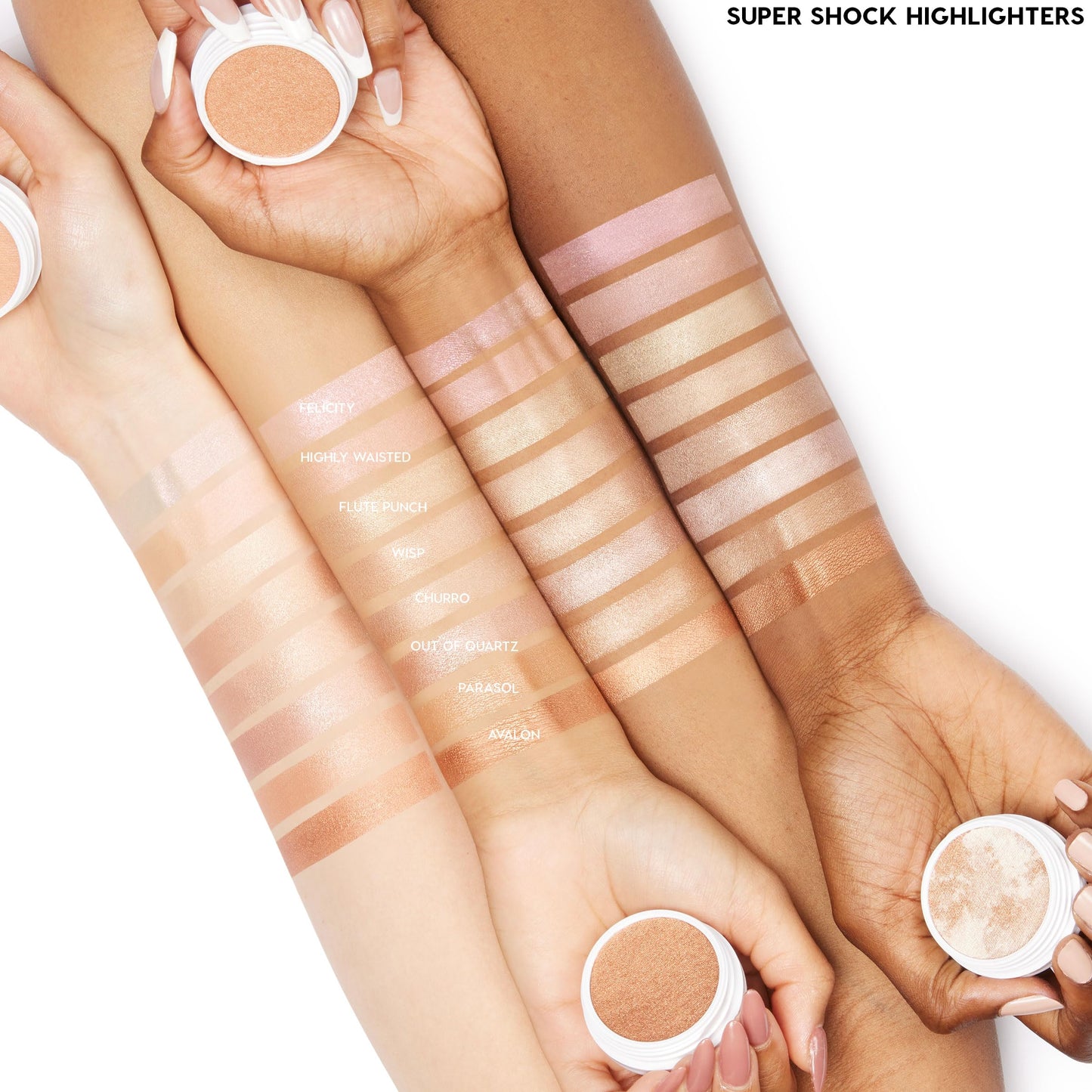 ColourPop Super Shock Highlighter Makeup - High-Pigment, Crème-Powder Face Makeup - Buildable & Blendable Formula with a Unique Bouncy Texture - Felicity (0.15 oz)