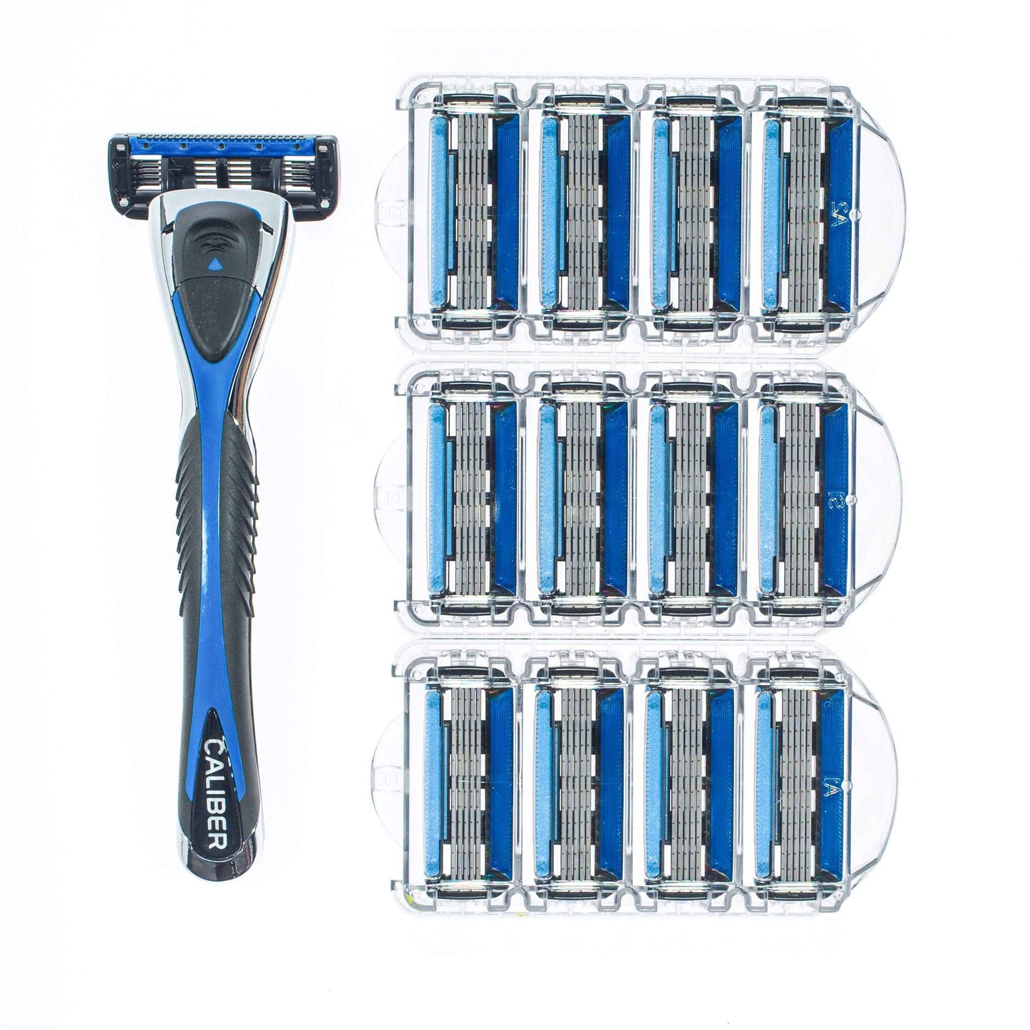 Personna Men's 5 Blade Razor System - Mens Shaving Razors - Razor Handle with 12 Replacement Cartridges