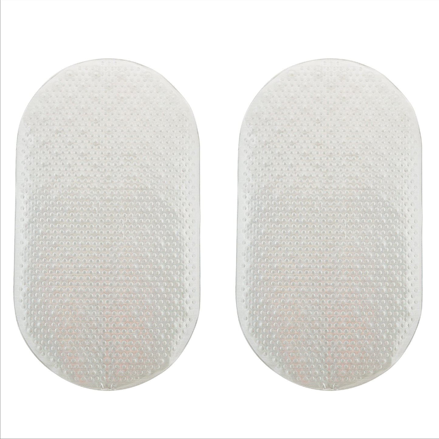 Bath Bliss 2 Pack Shower Tub Mat | Anti-Slip Bathmat | Suction Cup Base | Drain Holes | Safety | Holographic