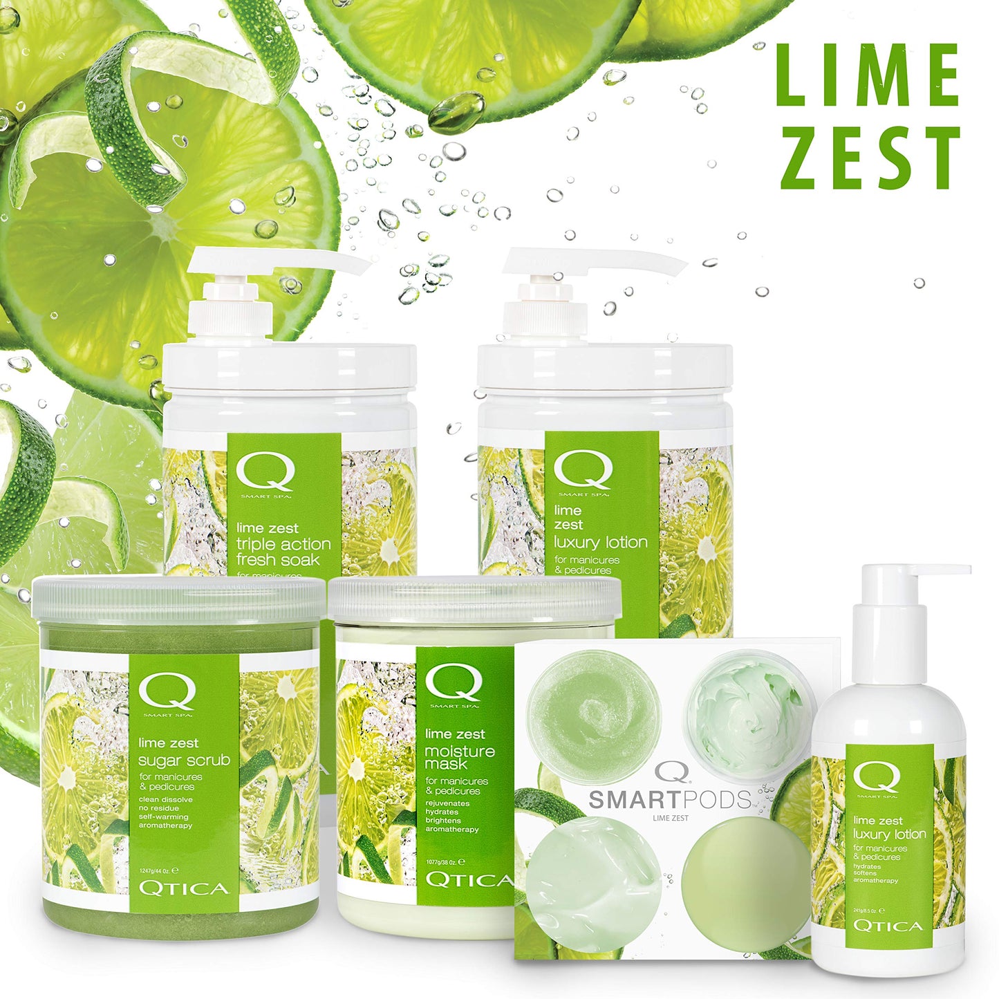 QTICA Luxury Lotion Smart Spa (Lime Zest, 34oz)