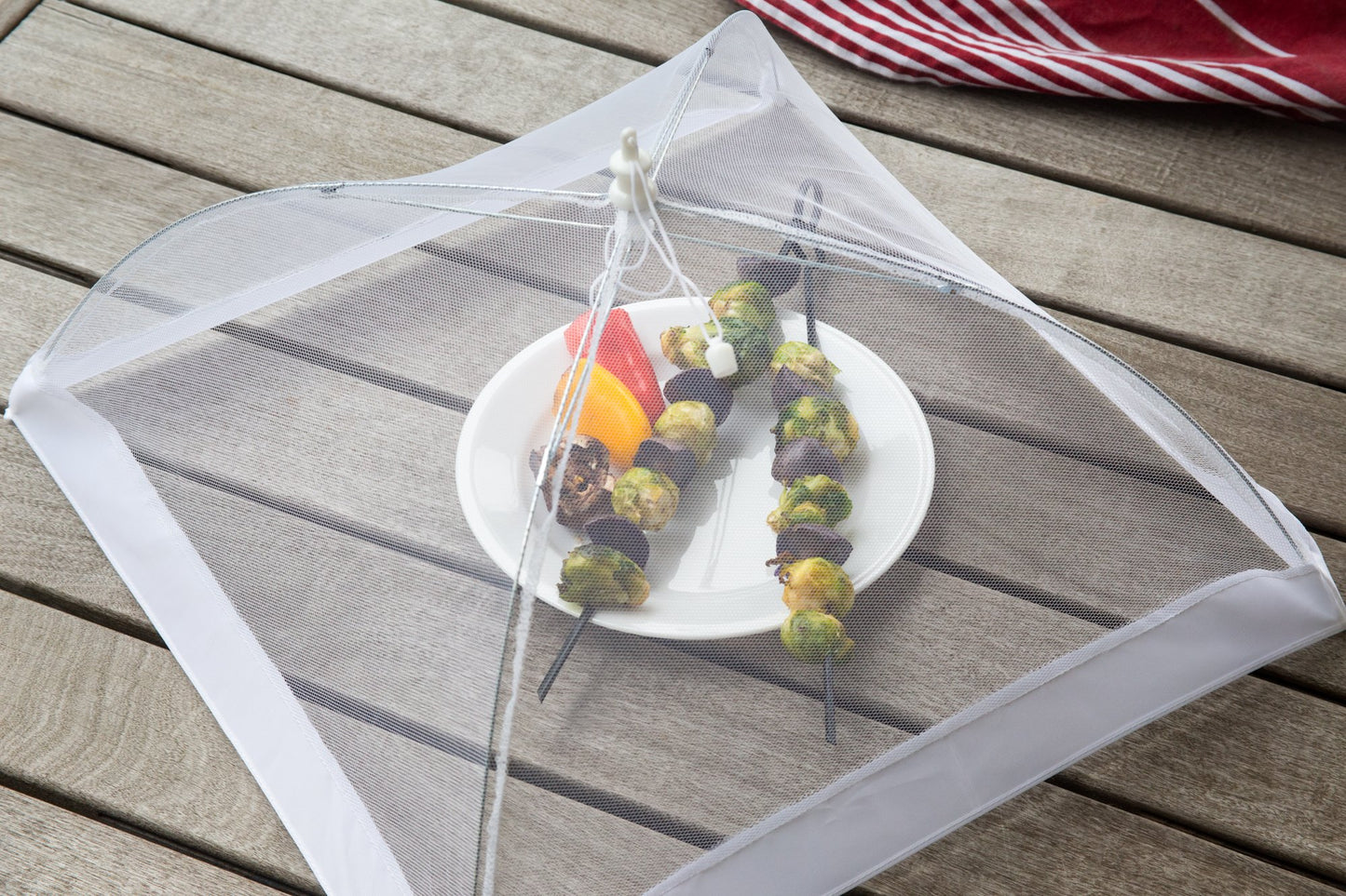 Fox Run Giant Square Food Umbrella, 18" sq, White