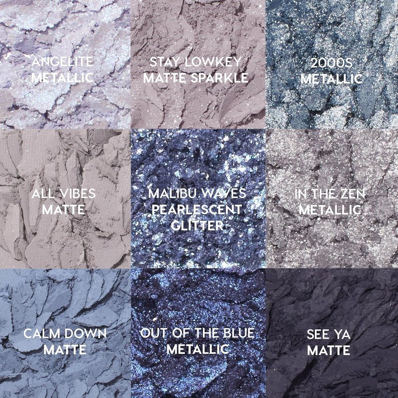 Colourpop So Elemental Eyeshadow Palette - High-Pigment Blue & Silver Shades | Metallic & Matte Finishes (0.3 oz)