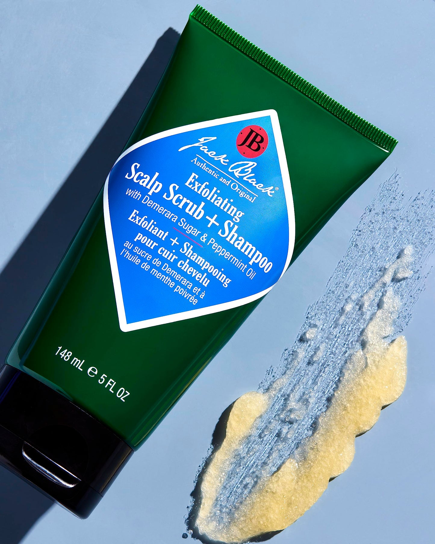 Jack Black Exfoliating Scalp Scrub & Shampoo for Healthy Hair, Removes Buildup and Soothes Itchy Scalp