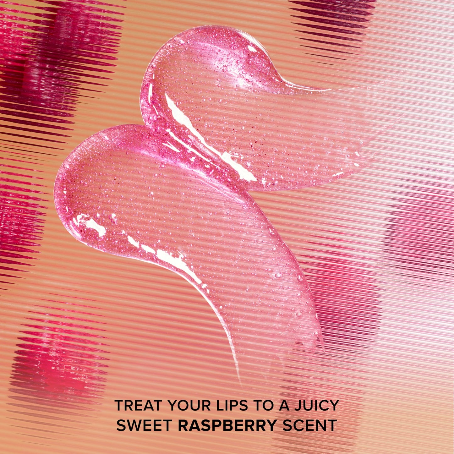 Too Faced Kissing Jelly Lip Oil + Gloss | Hydrating Lip Serum Treatment with Jojoba Oil for Instant Moisture and Glossy Shine, 0.15 Fl Oz, Raspberry
