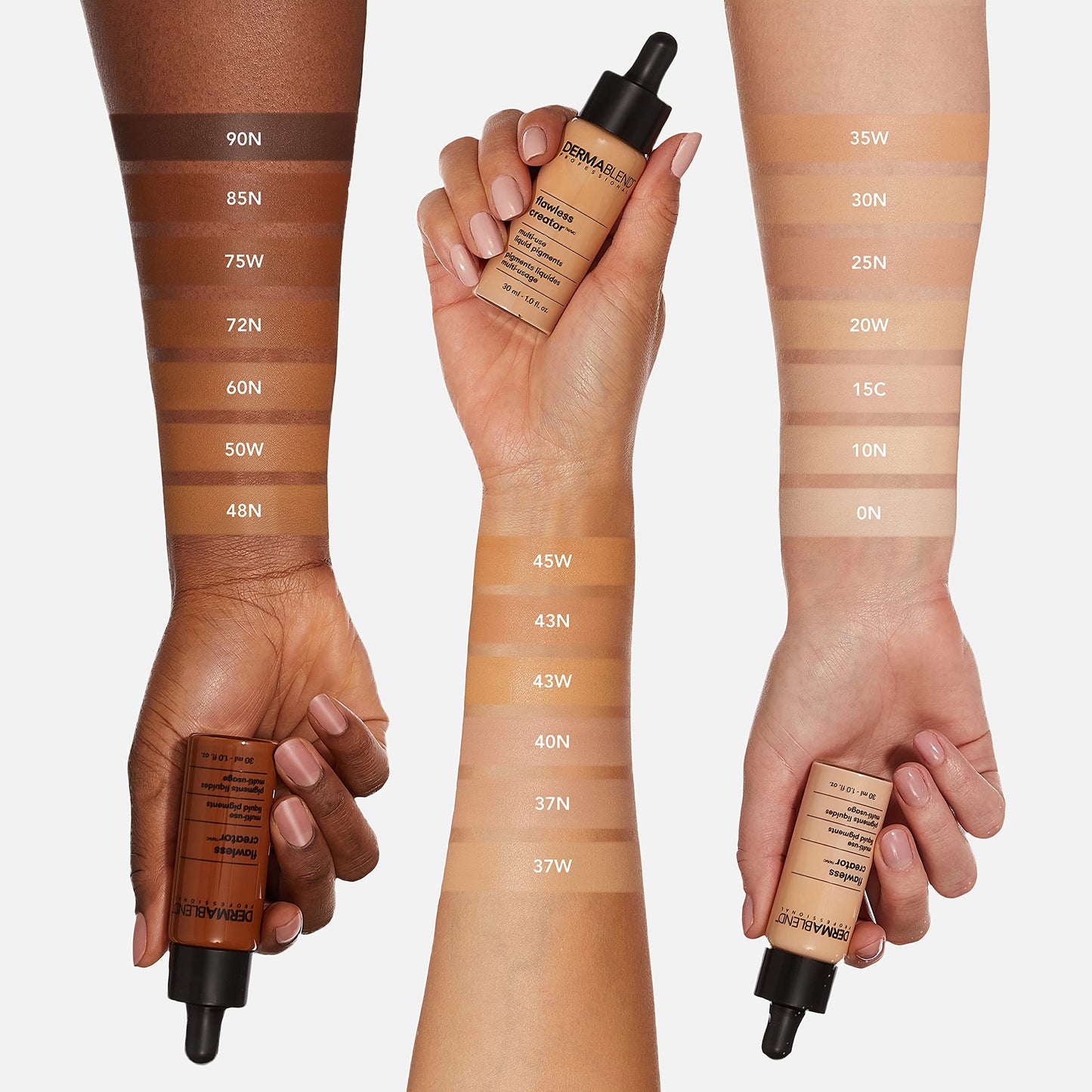 Dermablend Flawless Creator™ Lightweight Foundation, 40N: For light to medium skin with neutral undertones with a hint of pink, 1 Fl Oz