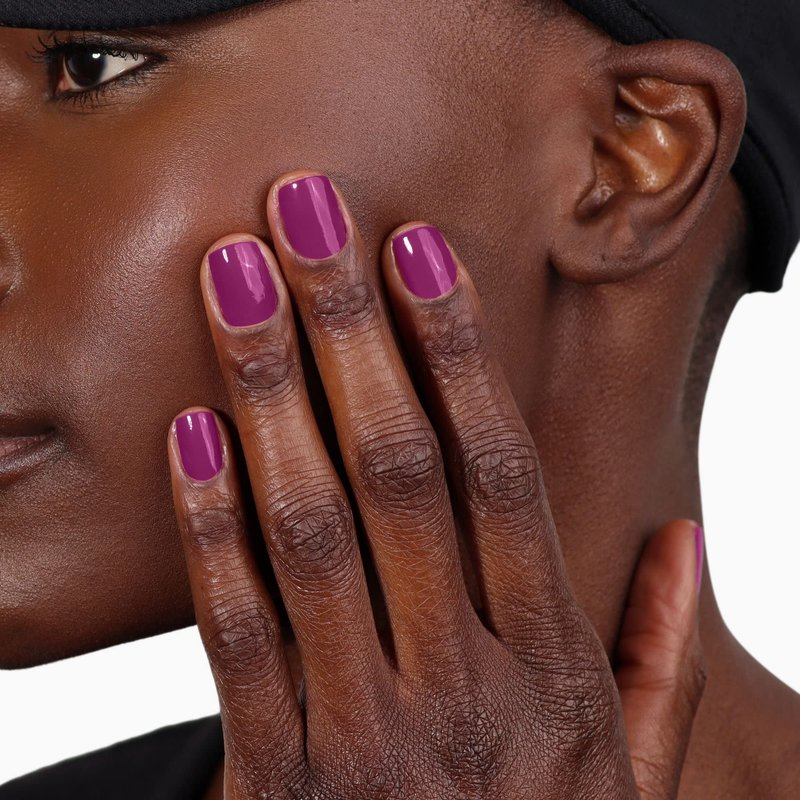 LONDONTOWN Lakur Nail Polish – Pink & Purple Shades, Violet Hibiscus, 0.4 Fl Oz, Long-Lasting, Streak-Free, Chip-Resistant | 21+ Free Non-Toxic Vegan Nail Color, Strengthens & Hydrates Nails