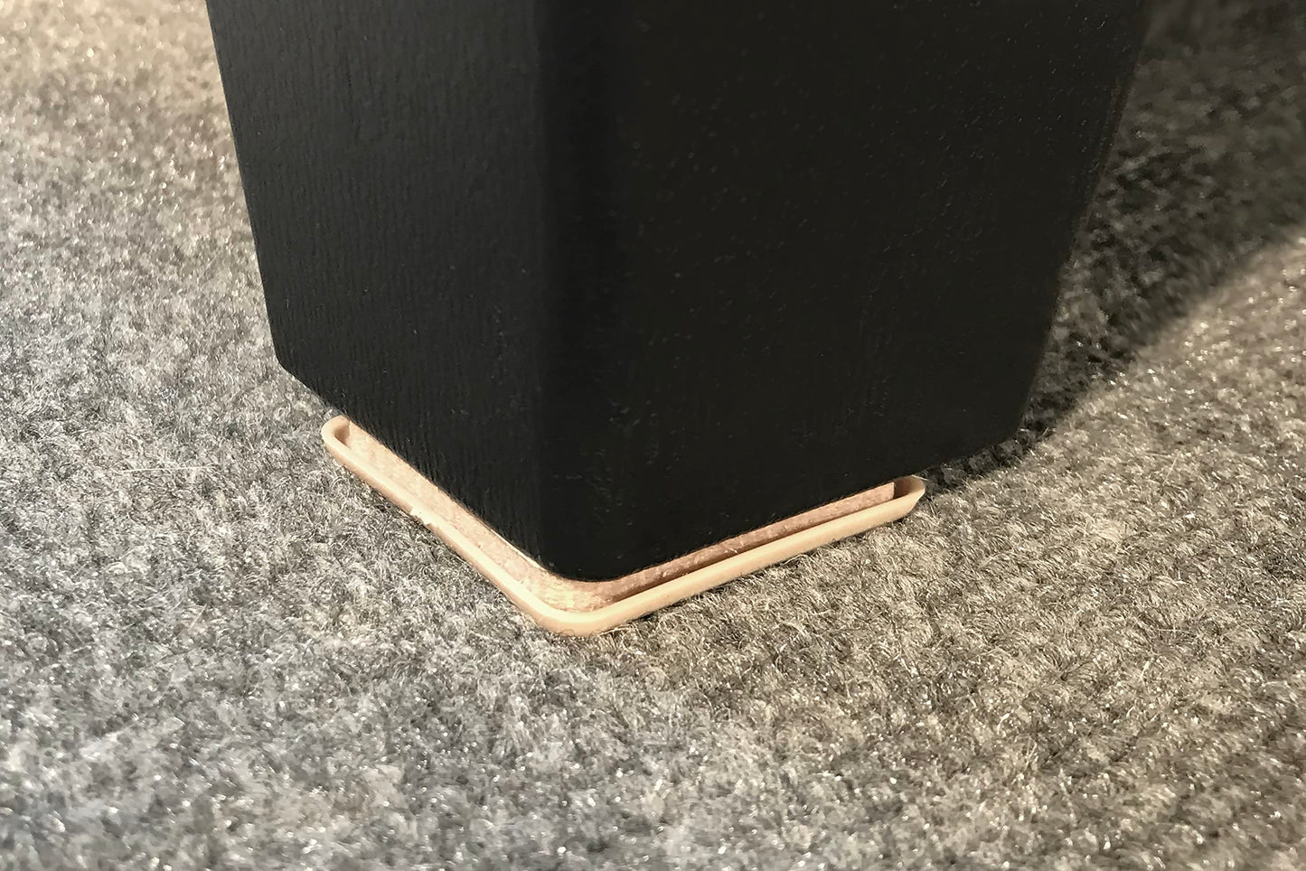 Shepherd Hardware 3949 2-Inch Adhesive, Square, Slide Glide Furniture Sliders, 4-Pack,Beige