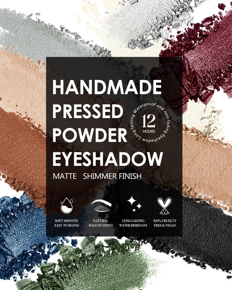HOOMUSS Gold Eyeshadow Single Handmade Pressed Eyeshadow Palette Long Lasting With No Creasing, Intense Color Pigmented Gold Eye Shadow-1Gold