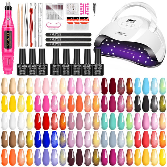 Nail Polish Kit with UV Light 25 Colors Gel Polish Starter Kit
