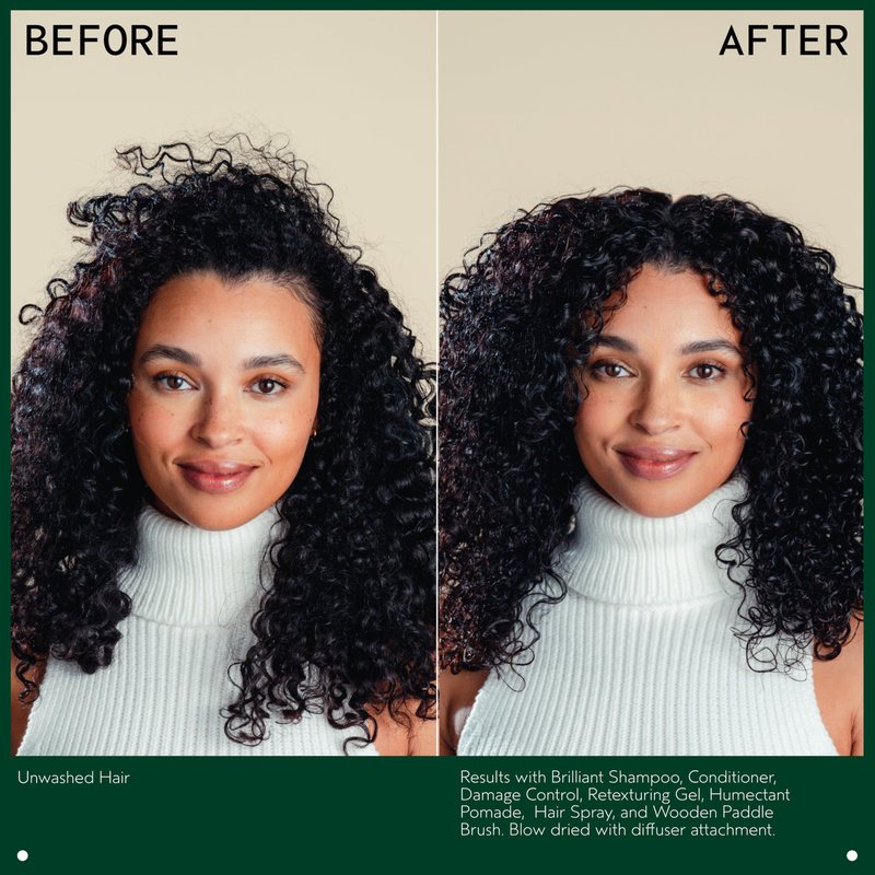 Aveda Brilliant Retexturing Gel | Medium Hold Hair Gel | Adds Shine | for Textured, Curly & Coily Hair | Jasmine, Rose, Clove Aroma | 5 Fl Oz