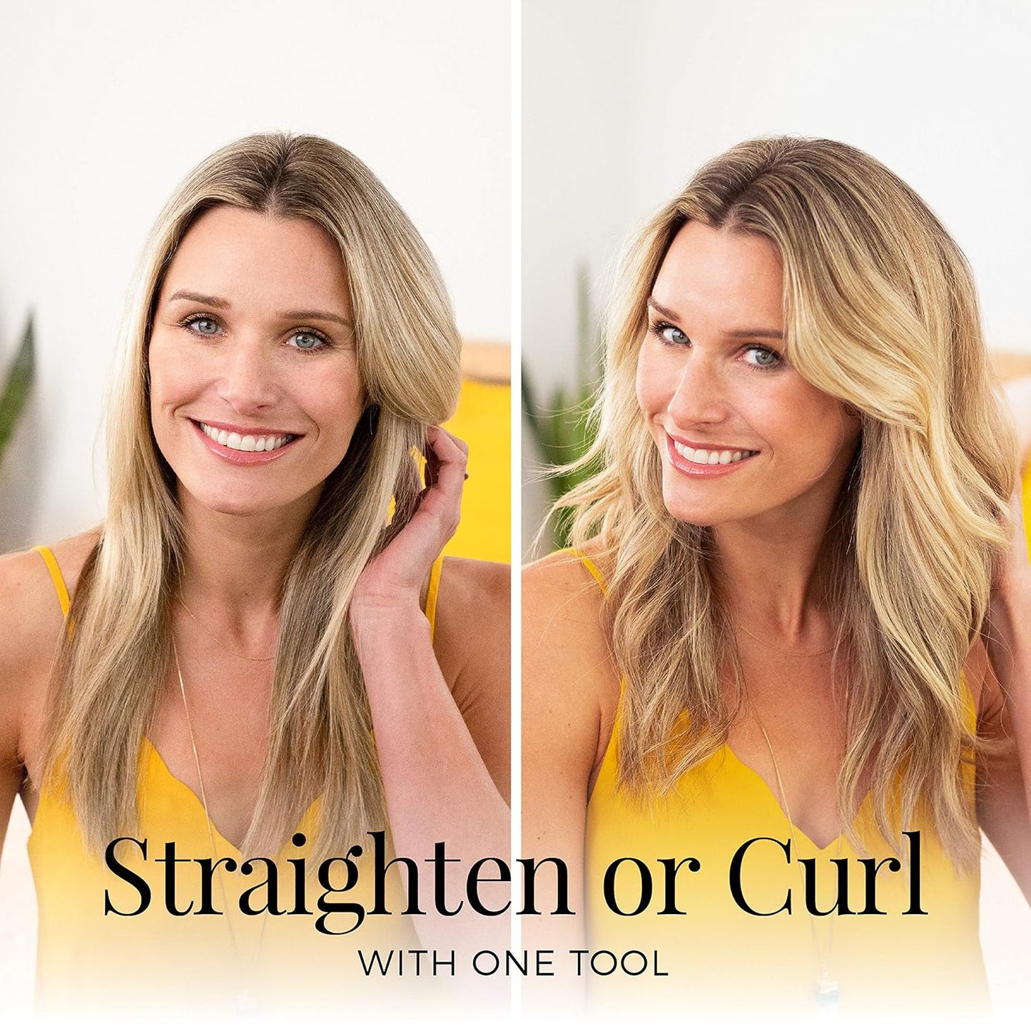 Remington Pro 1 Multi-Styler - Twist & Curl Technology, Straightener & Curling Iron | Color Care Protection, Champagne