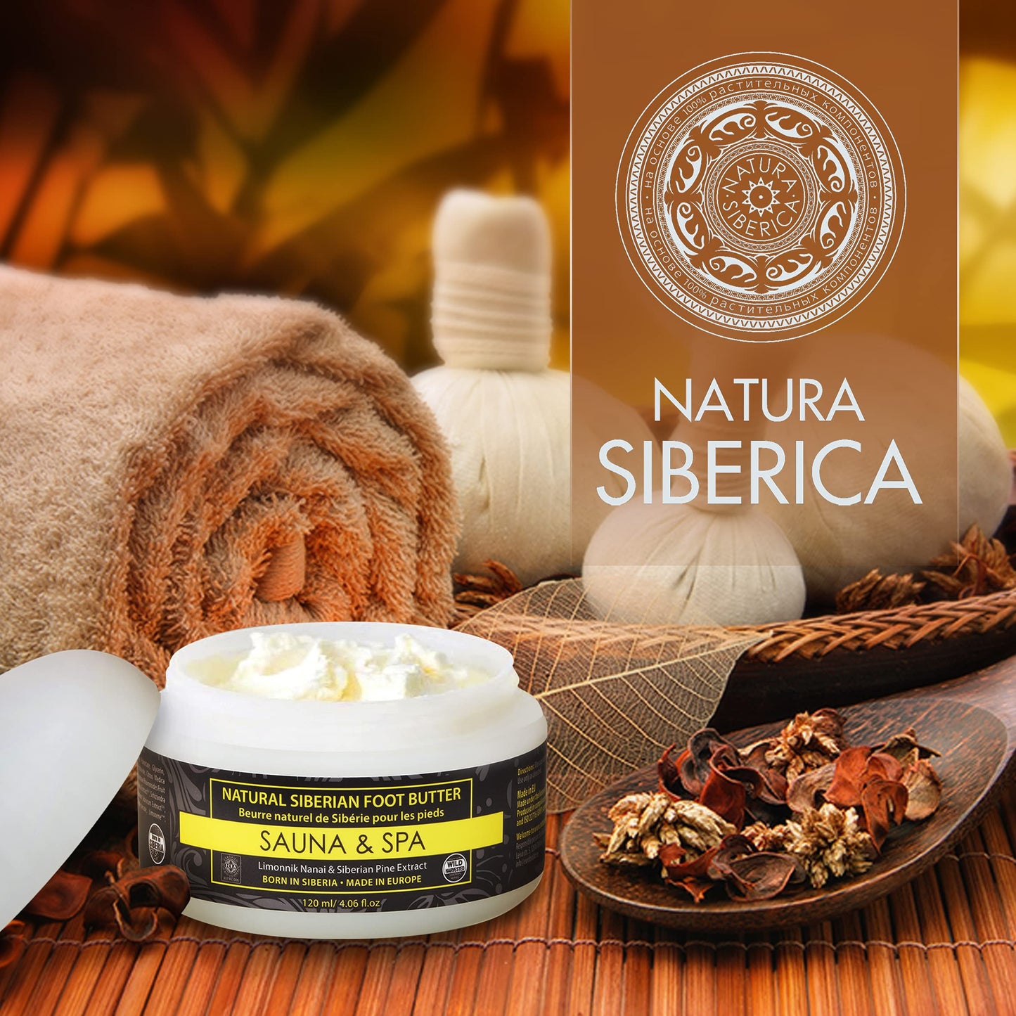 Natura Siberica Natural & Organic - Natural Rich Siberian Foot Butter With Cedar Oil And Schisandra 120Ml (Natura Siberica)