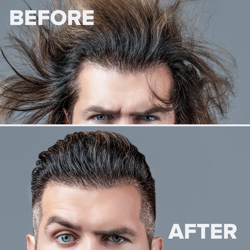 KALIVE Men's Hair Styling Gel 64 oz, Strong-Hold and Light Shine all day, Mens Hair Product fresh scent No Flaking or Alcohol