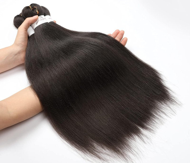 Pre-Stretched Braiding Hair - 20'' Synthetic Crochet Braids | Soft Yaki Straight Texture, 8 Packs, #4 Color