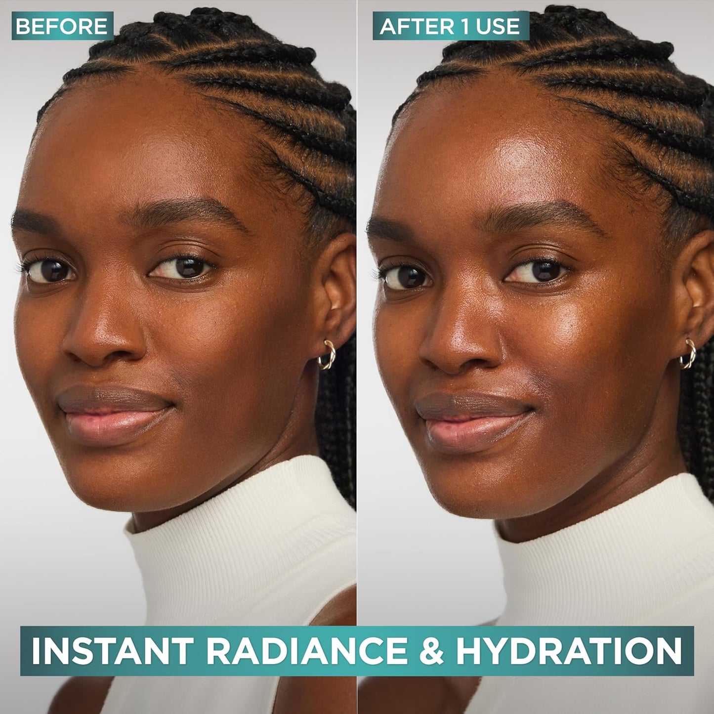 L'Oreal Paris Vitamin C Glow Moisturizer - Brighten Skin & Even Tone | Hydrating Facial Cream with SPF 50 Sample