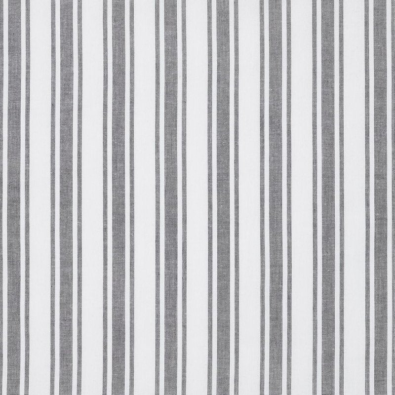 Sawyer Mill Ticking Stripe Swag Curtains - Black | 36x36x16, Set of 2