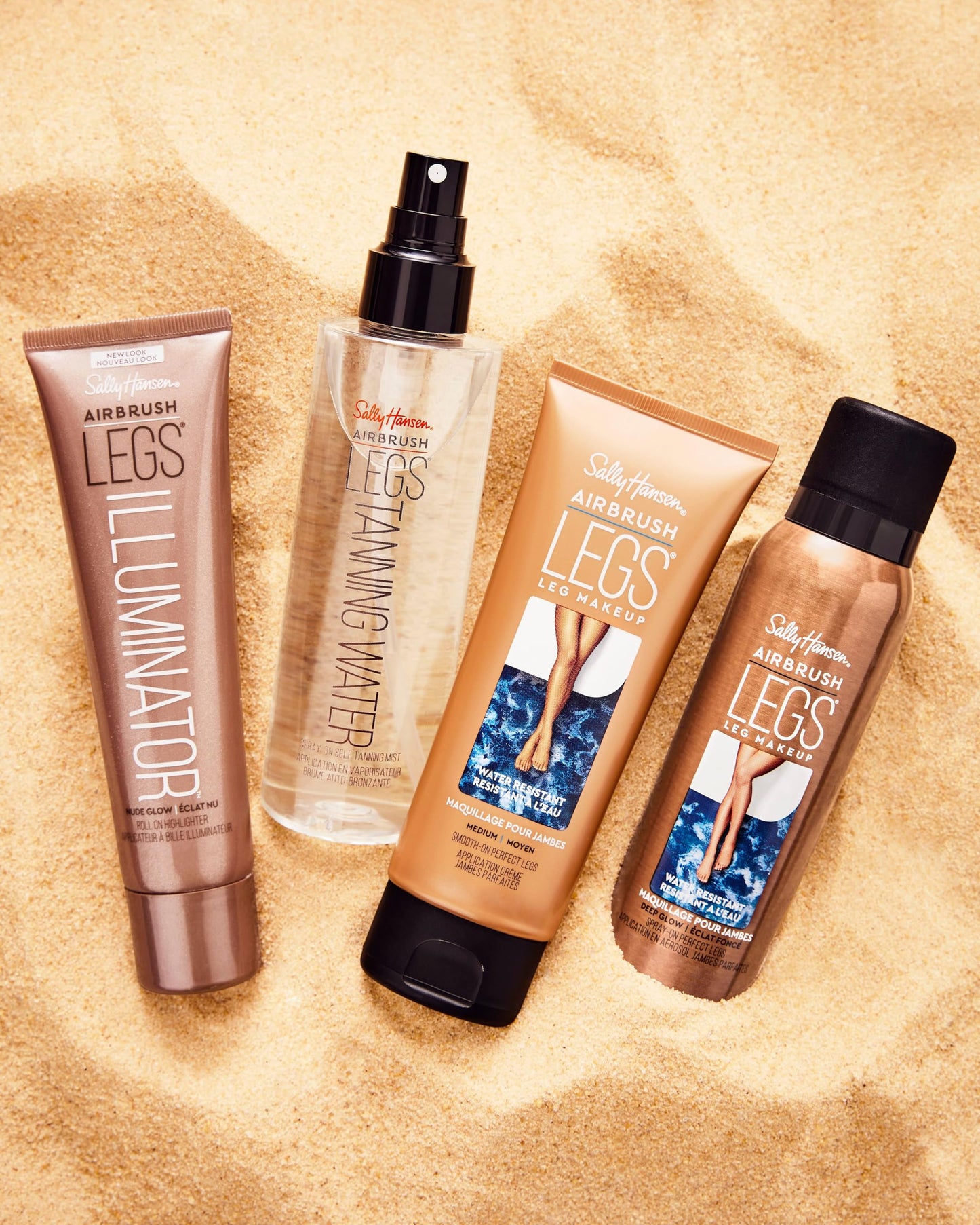 Sally Hansen Airbrush Legs®, Leg Makeup, Medium, Easy Application, Flawless Looking Legs, Water Resistant, Transfer Proof Lotion