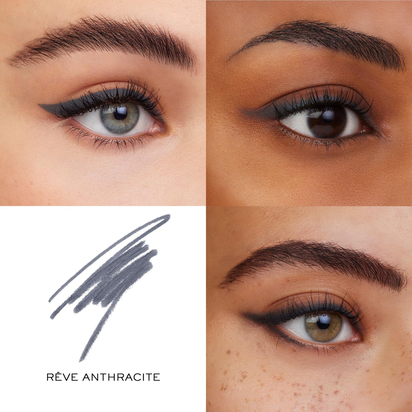 Lancôme Le Stylo Waterproof Eyeliner Pencil - Creamy & Highly Pigmented - Seamless Blending & Smudging - 08 Reve Anthracite