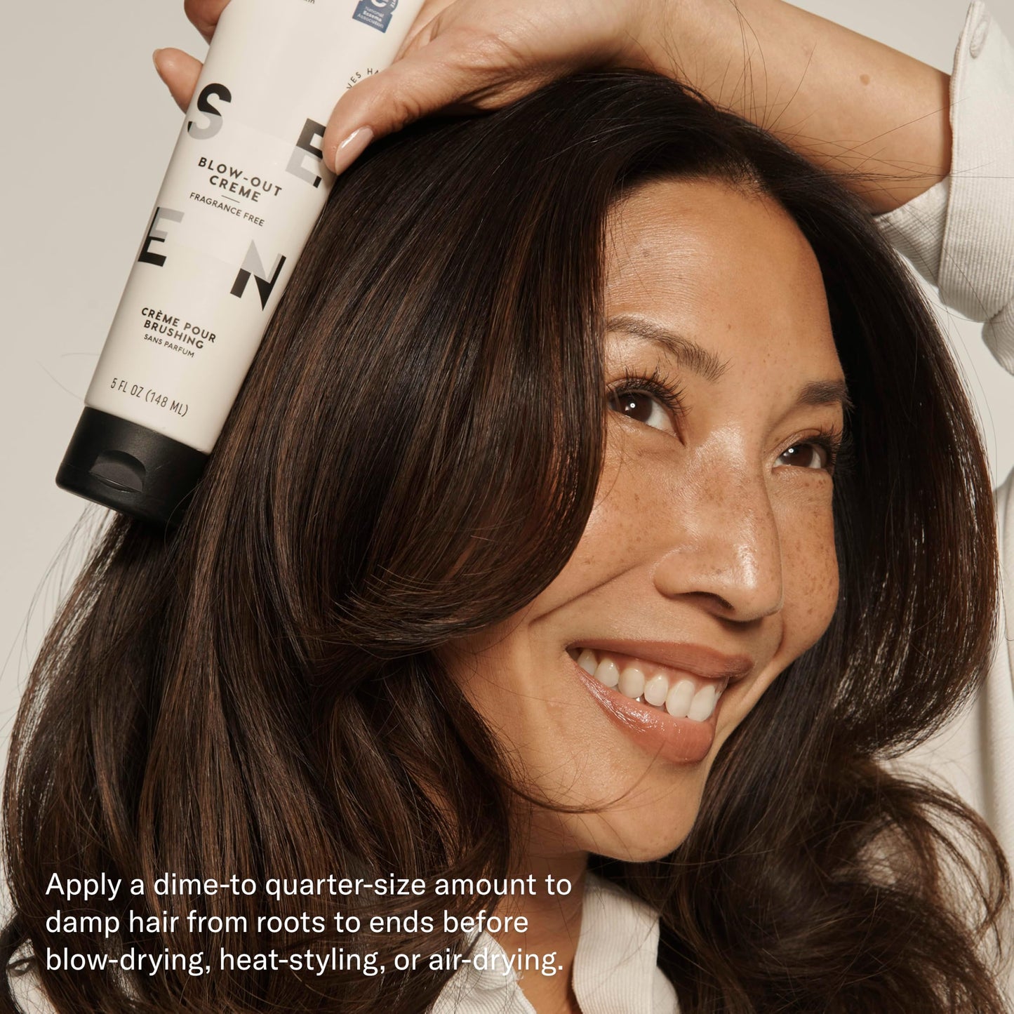 SEEN Travel Trio, Fragrance Free - Non-Comedogenic Blow-Out Hair Cream, Shampoo & Conditioner Set - Dermatologist-Developed- Reduces Frizz- Heat Protectant- Safe for Sensitive & Acne-Prone Skin
