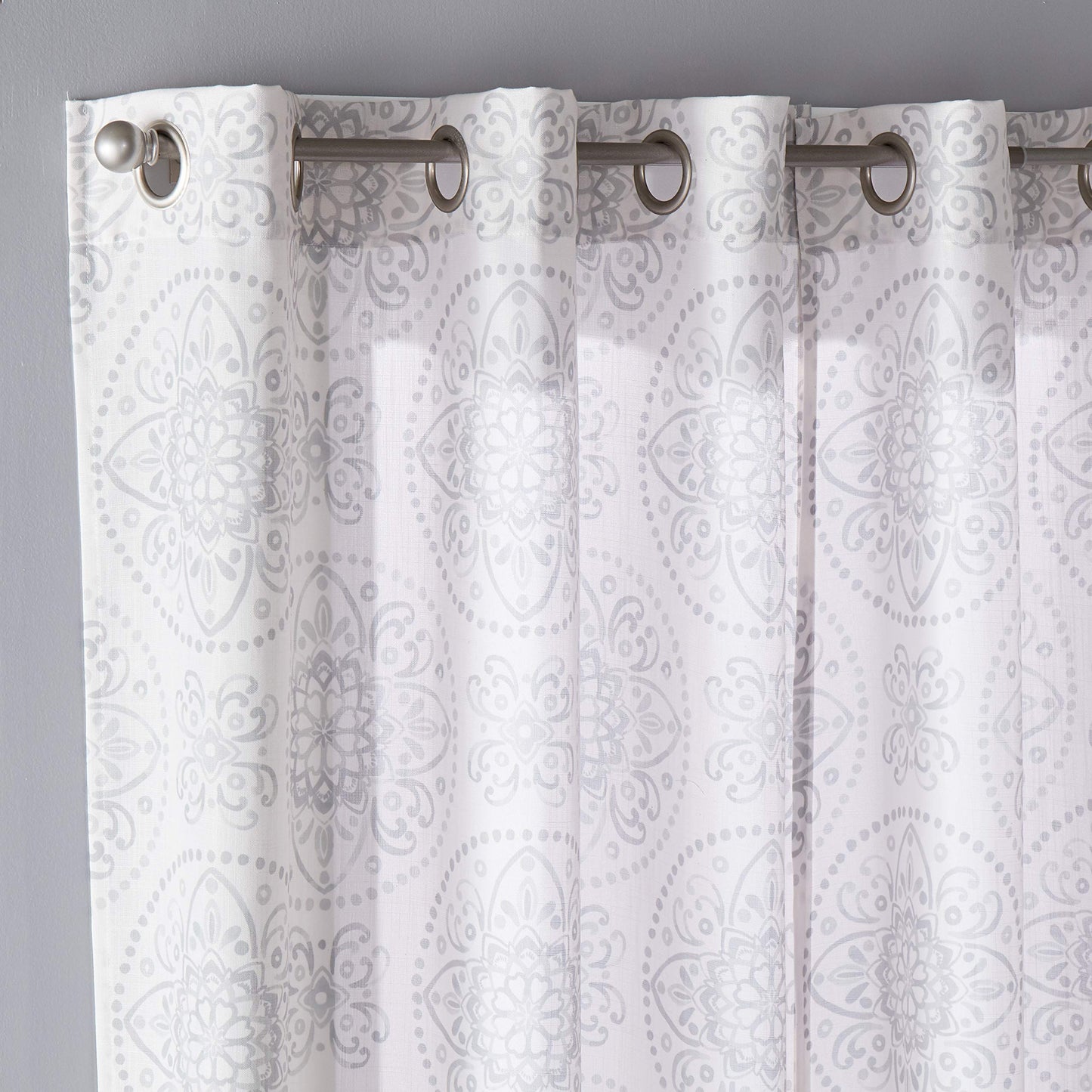 SKL Home SUNSAFE Kali Light-Filtering Panel, 40 in x 108 in, Dove Gray