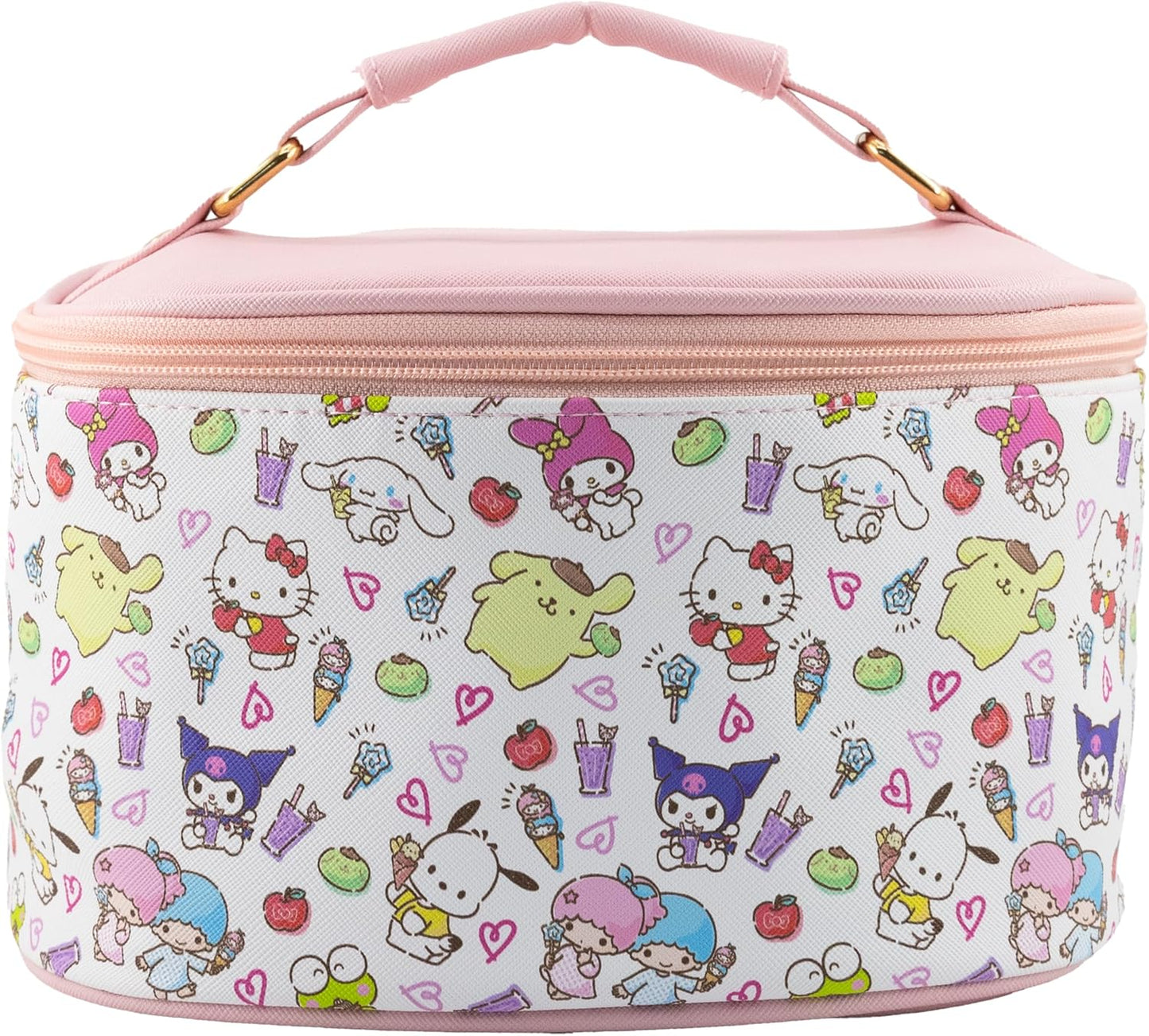 Hello Kitty Makeup Bag - Cute Travel Toiletry Organizer for Women & Girls | Ideal for Kids, Stylish Cosmetic Case