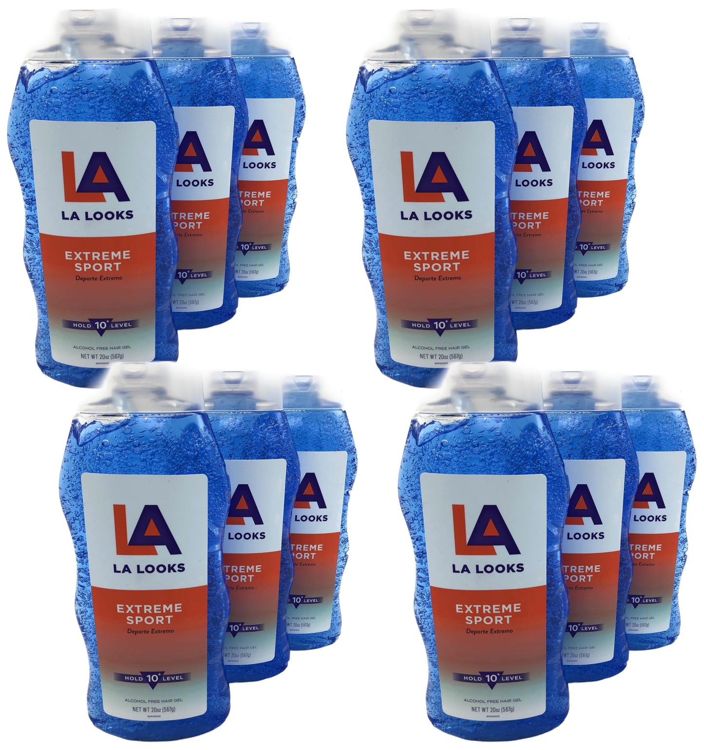 L.A. LOOKS SPORT XTRME HLD GEL 20 OZ (Pack of 12)