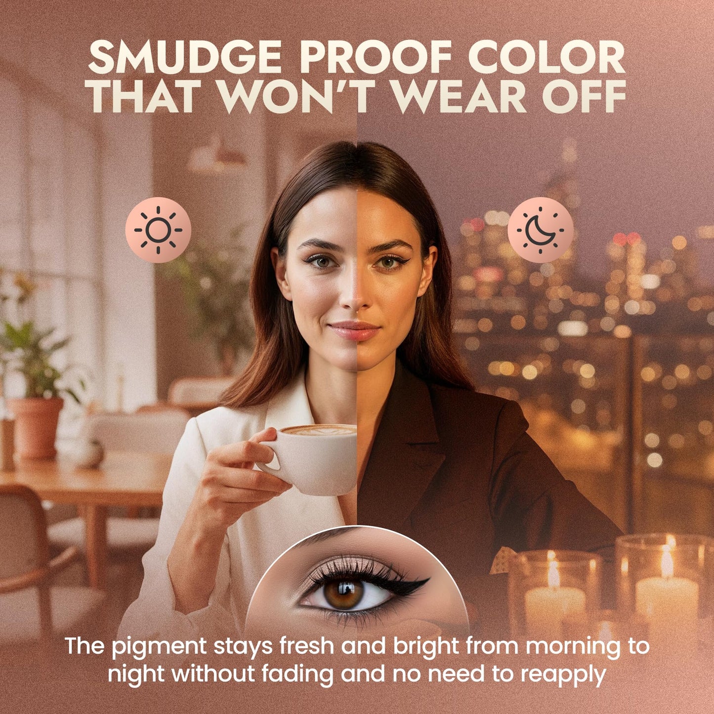 Natural Eyeliner Pencil, Black - Hypoallergenic, Water & Smudge Proof Eyeliner for sharp Lines and Defined Eyes - Long-Lasting, Organic & Cruelty-Free with Jojoba & Castor Oil for Sensitive Eyes
