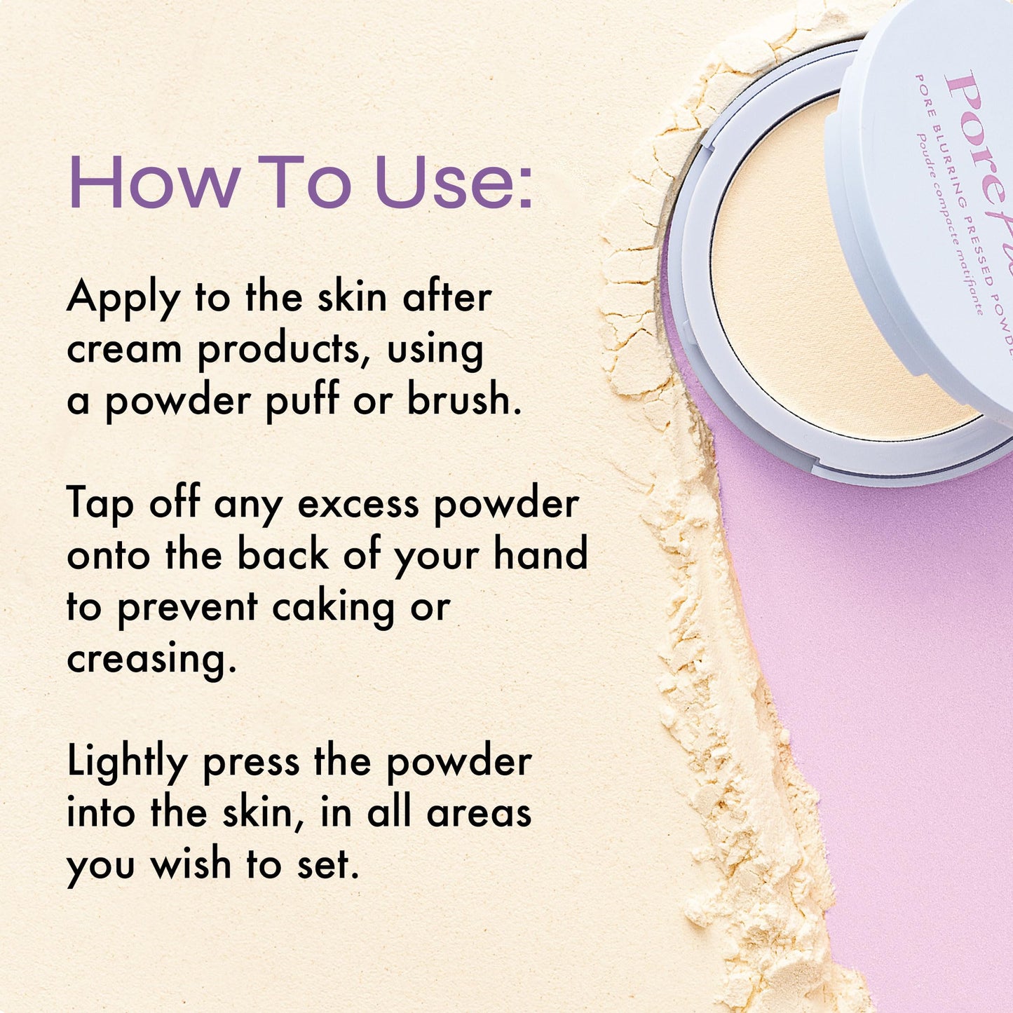 The Beauty Crop PoreFilter Pressed Powder - Blurs Pores & Controls Shine - Light Shade - 0.34 oz