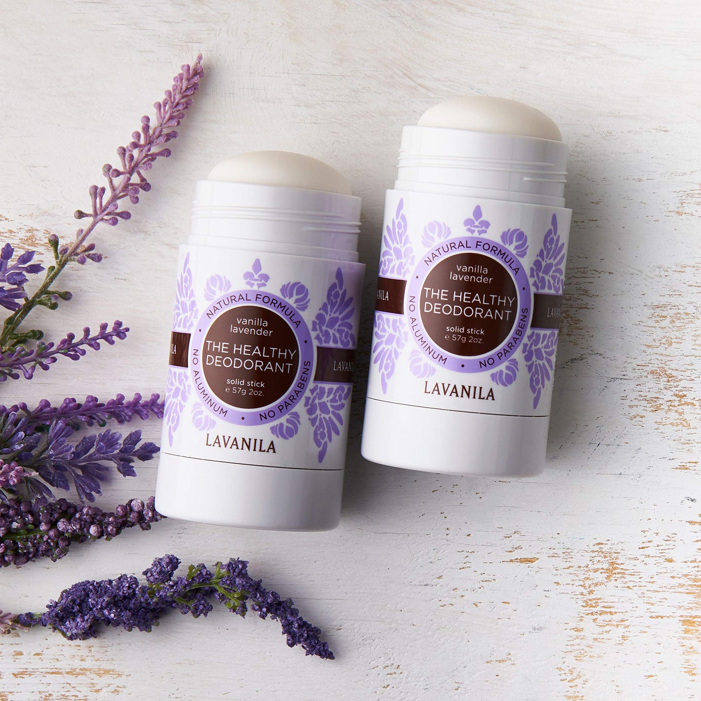Lavanila Vanilla Lavender Deodorant for Women 2 Oz (2-Pack)
