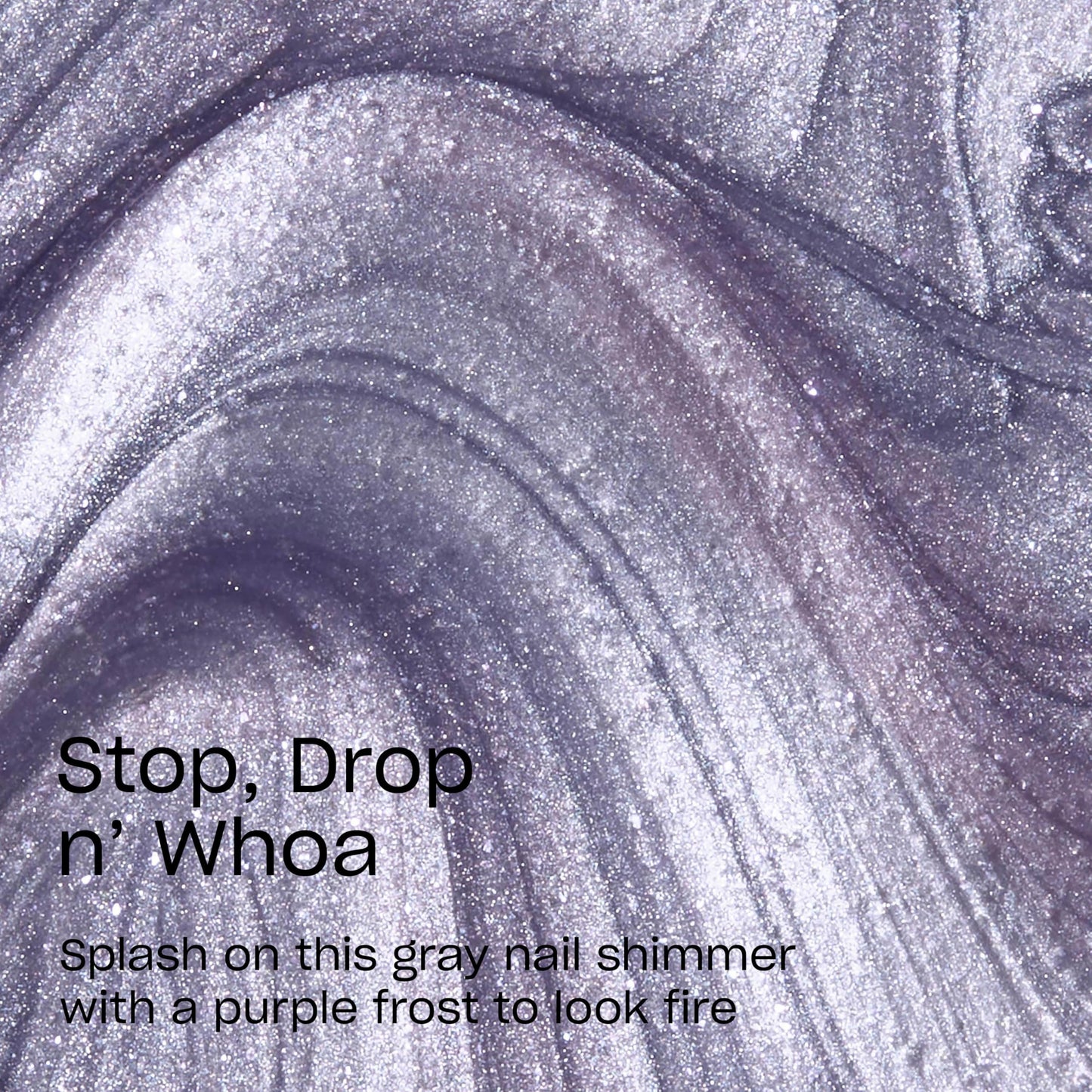 OPI RapiDry Stop, Drop n’ Whoa | Opaque Soft Gray Pearl Quick Dry Nail Polish | Vegan, Smudge Proof, Fast Drying