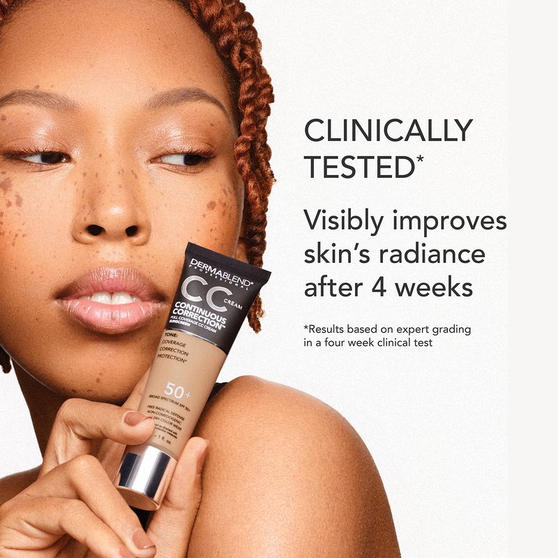Dermablend Continuous Correction Tone-Evening CC Cream SPF 50+, 40N, 1 fl. oz. (Pack of 1)