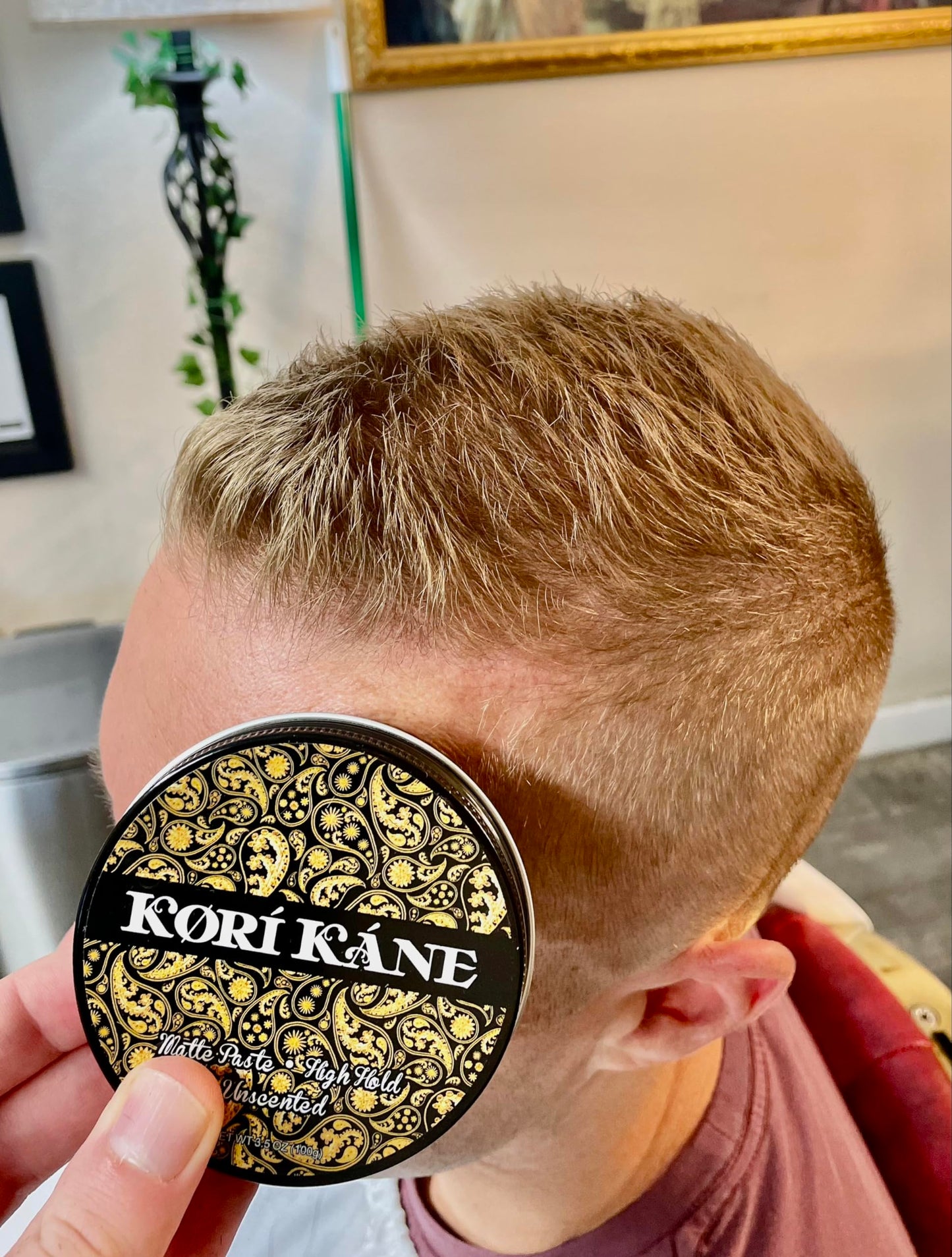 Kori Kane Pixie Hair Paste - Unscented | Strong Control | High Hold | Thick & Sticky Texture | Natural Finish | Men & Women's Short Hairstyling Product | 3.5 Oz