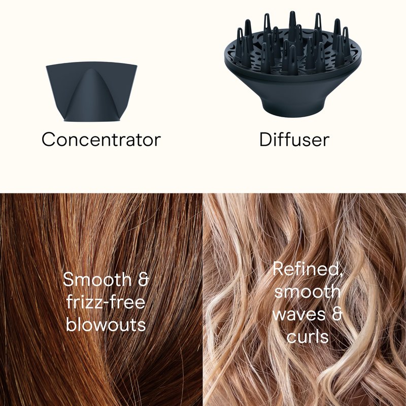 INFINITI PRO CONAIR SmoothWrap Hair Dryer, Blow Dryer with Diffuser and Concentrator Attachments, Advanced Plasma and Ceramic Technology for Less Frizz, More Volume and Body, Mint