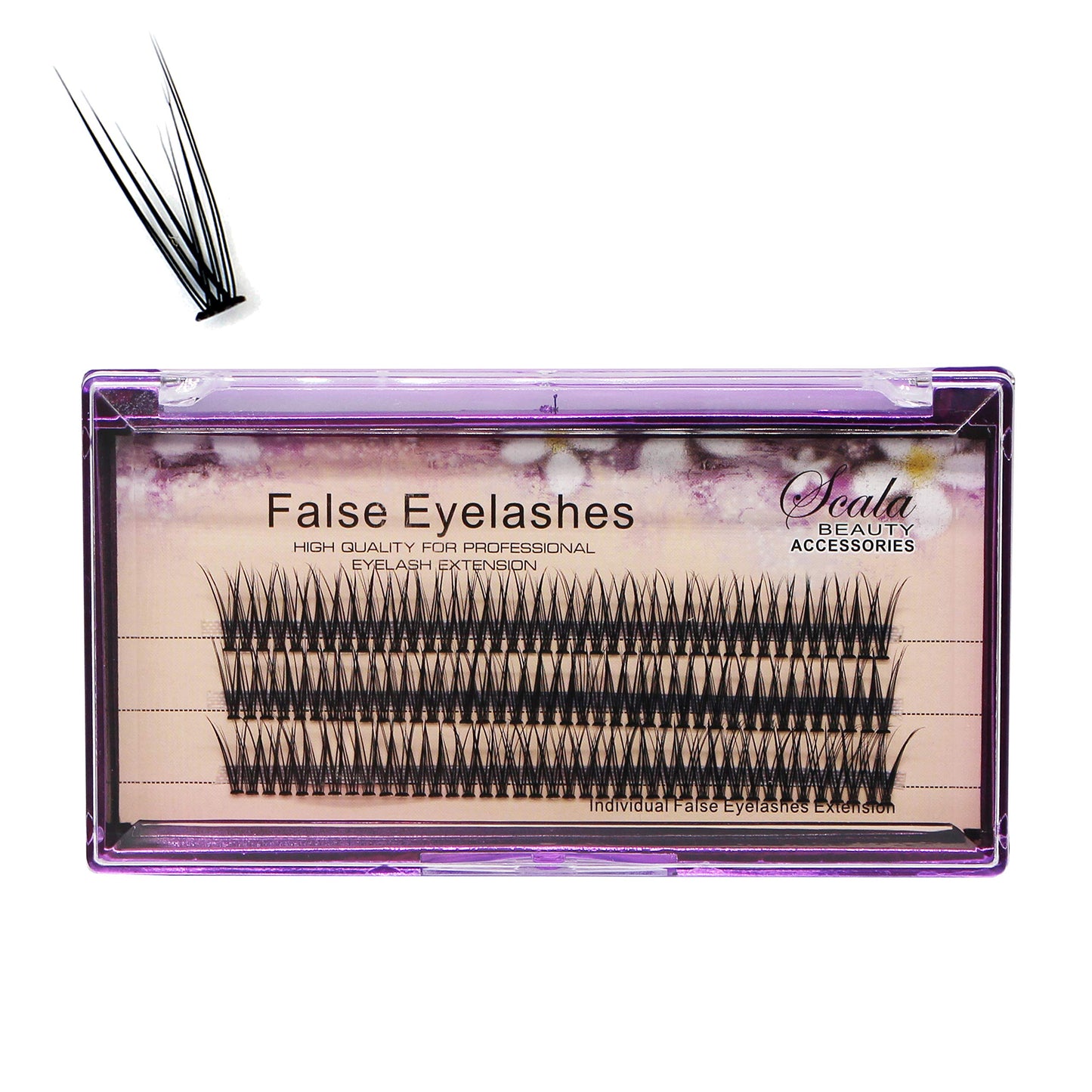 Bodermincer 120pcs D Curl 12D Fish Tail Lash Clusters Natural Soft Long PBT Mink False Eyelashes Individual Lashes Handmade Fake Eyelashes Extension (10mm)