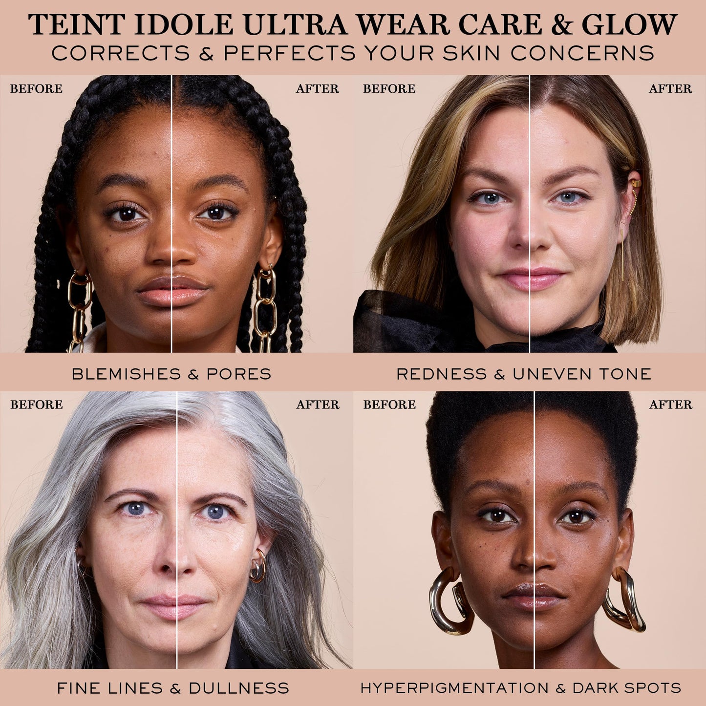 Lancôme Teint Idole Ultra Wear Care & Glow Longwear Foundation with SPF 27, Hydrating Medium Buildable Coverage & Glow Finish - 115C